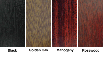 Facia Colour Finishes - Choose from Black, Golden Oak, Mahogany and Rosewood